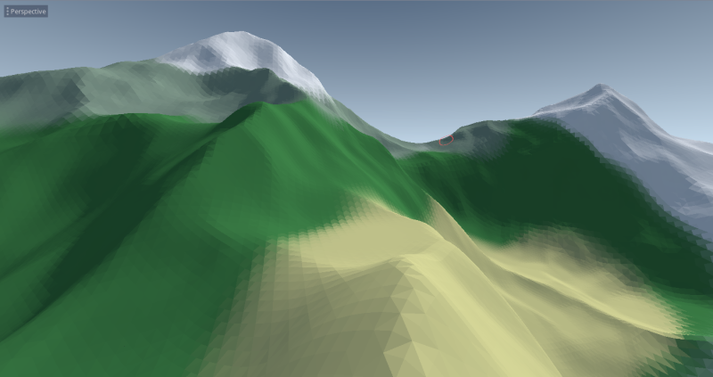 Screenshot of the lowpoly shader